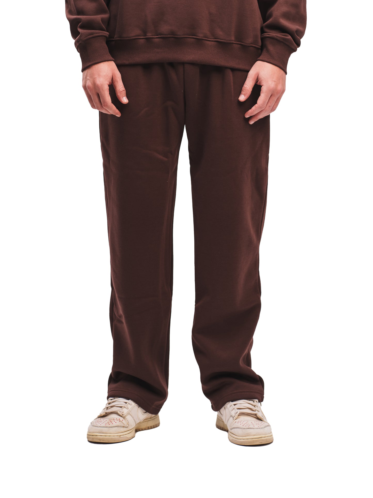 ESPRESSO BROWN STRAIGHT LEG SWEATPANTS