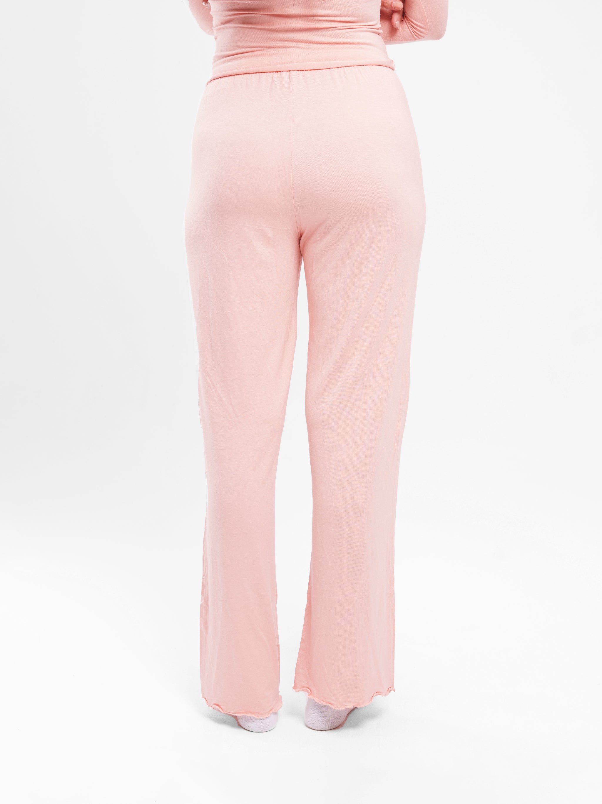 CORAL RUCHED LONG SLEEVE SET