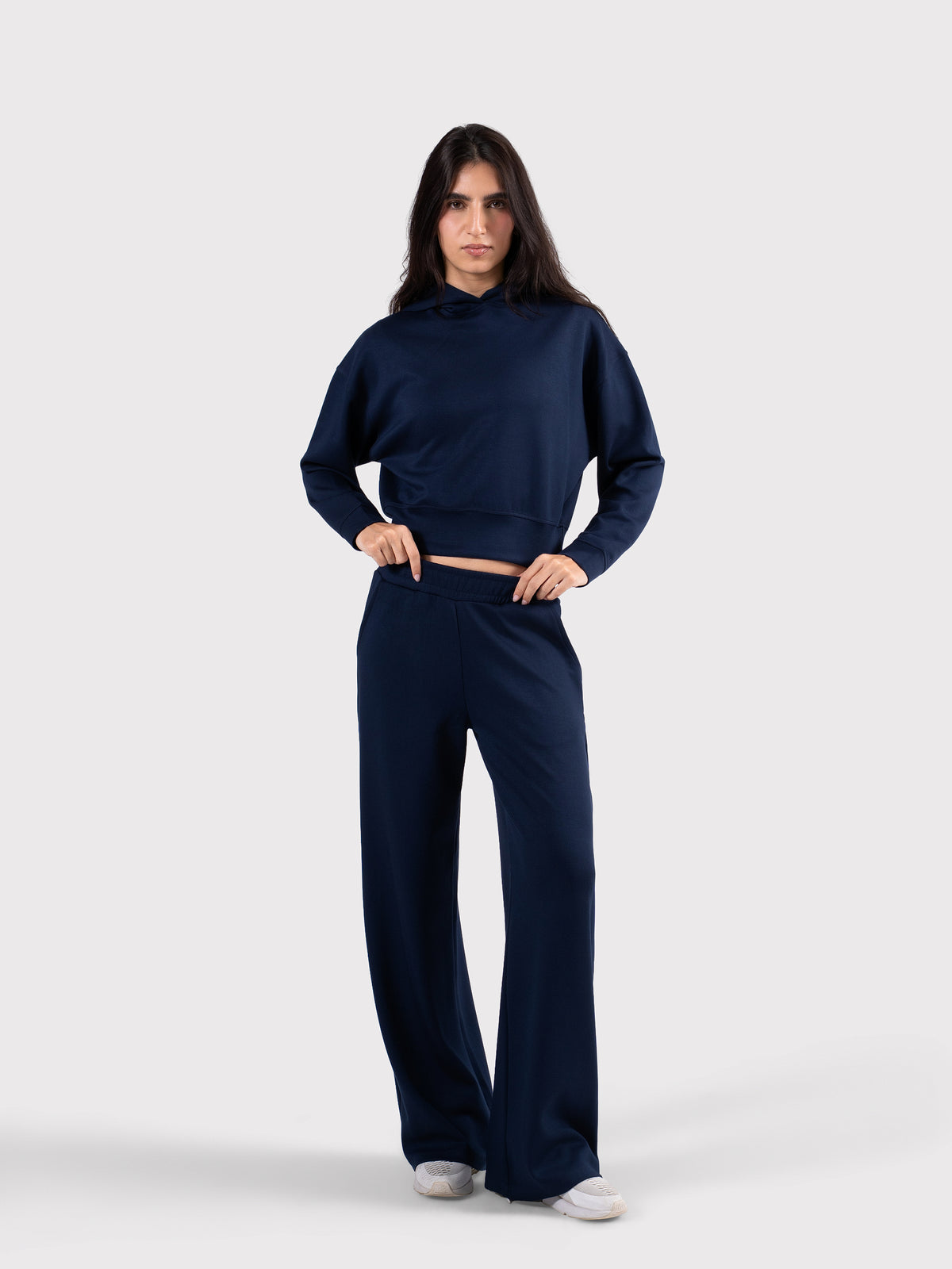 BREATHABLE HOODIE WITHOUT LINING NAVY