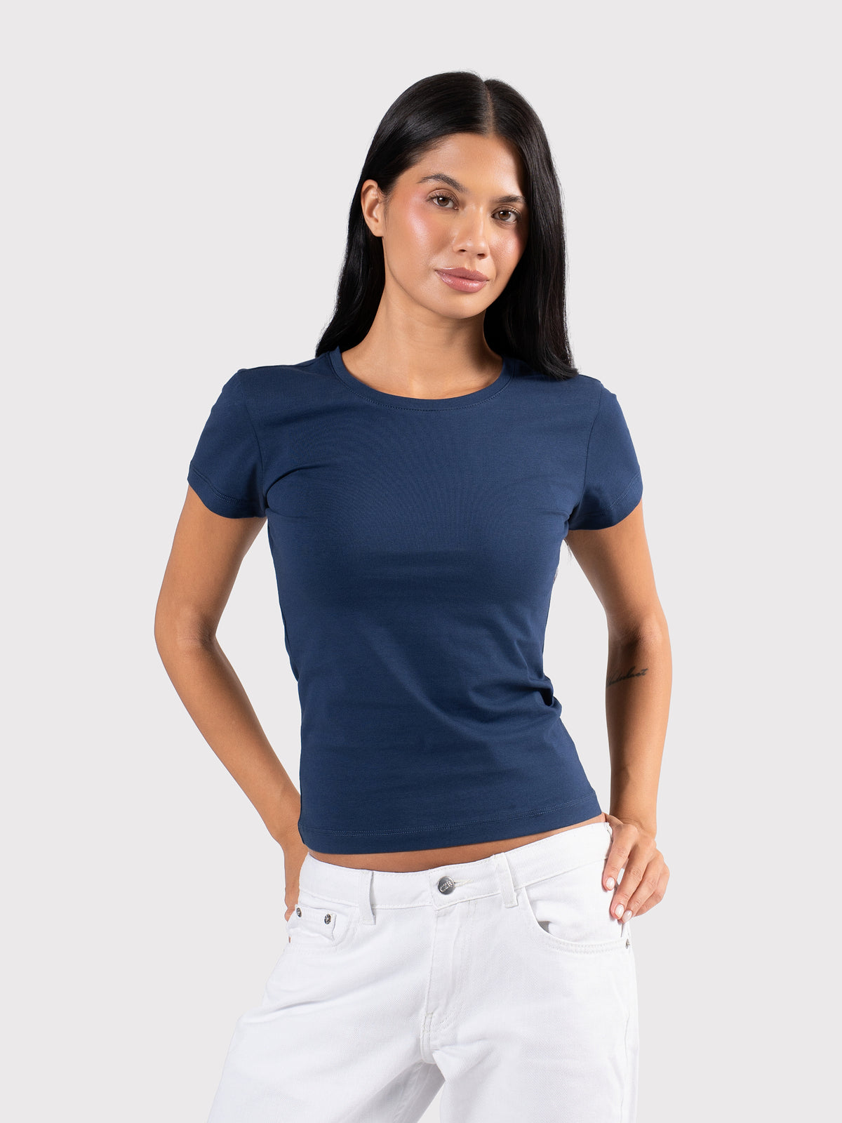 SHORT SLEEVE TOP NAVY