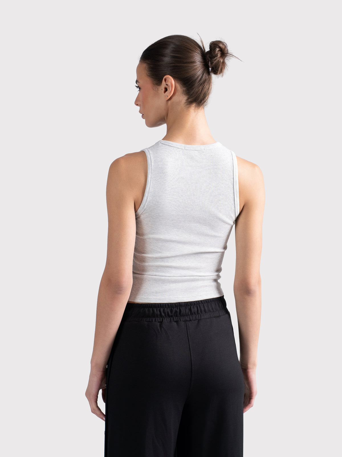 V-NECK TANK TOP CLOUD-GREY