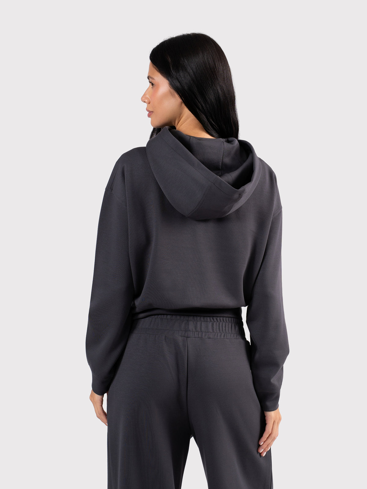 BREATHABLE HOODIE WITHOUT LINING DARK-GREY