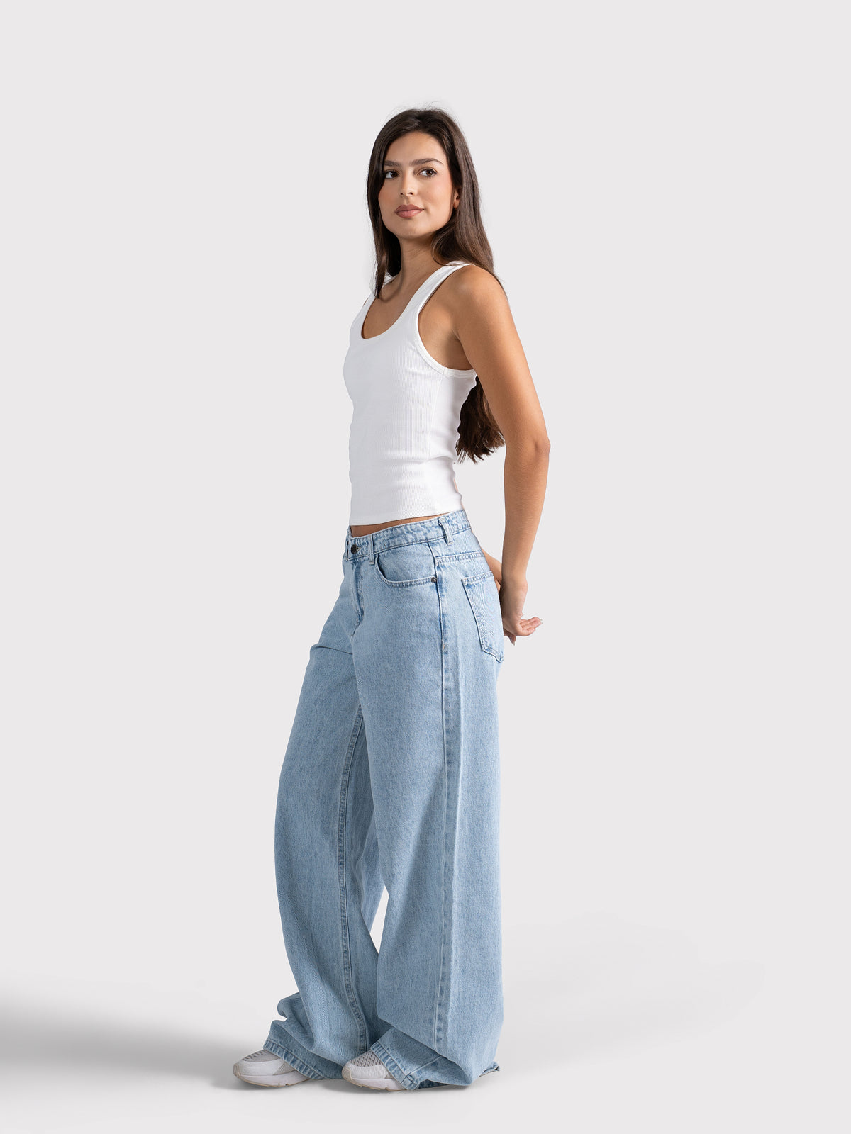 U-SHAPED TANK TOP OFF-WHITE
