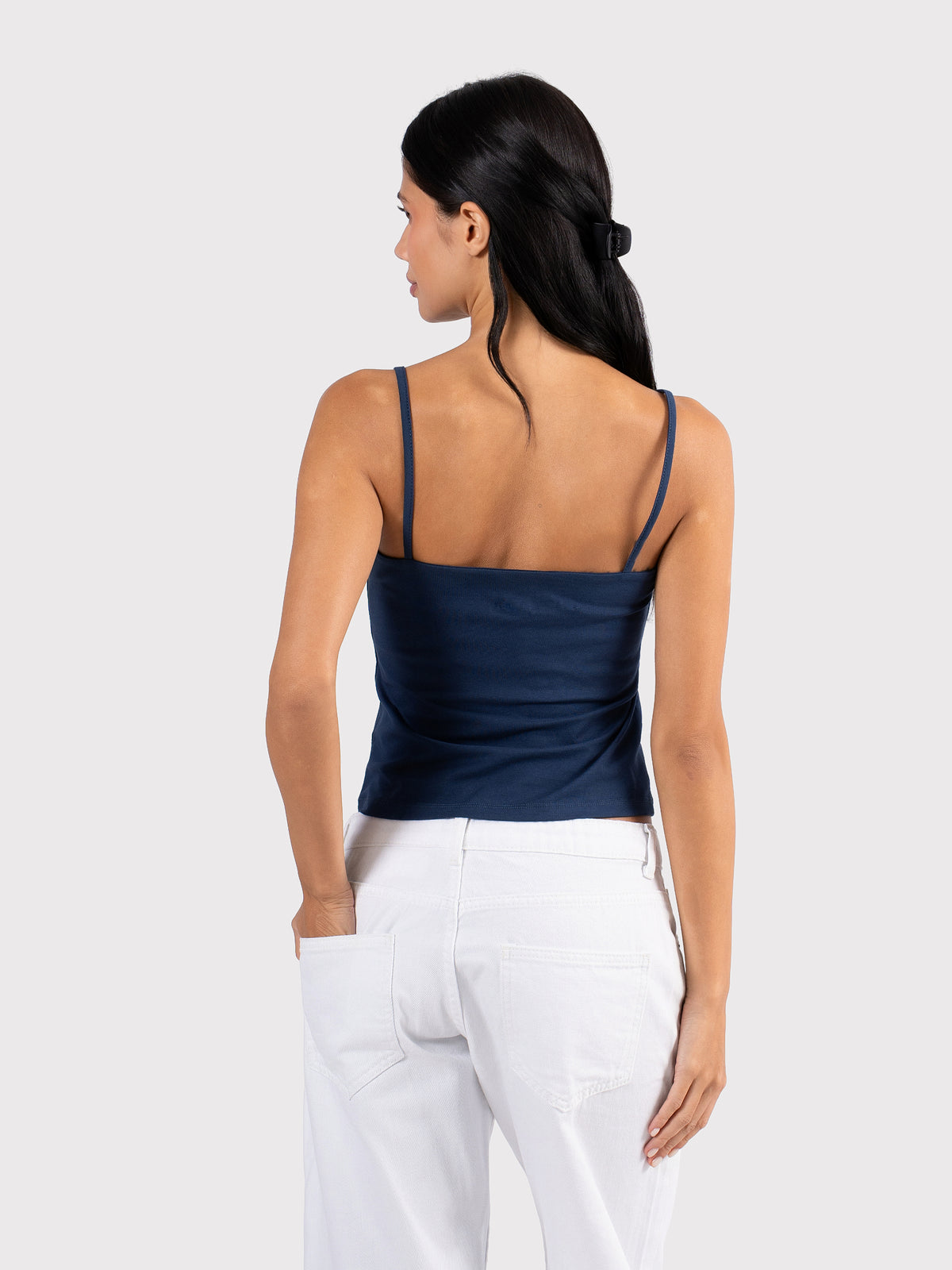 SPAGHETTI STRAP TOP NAVY