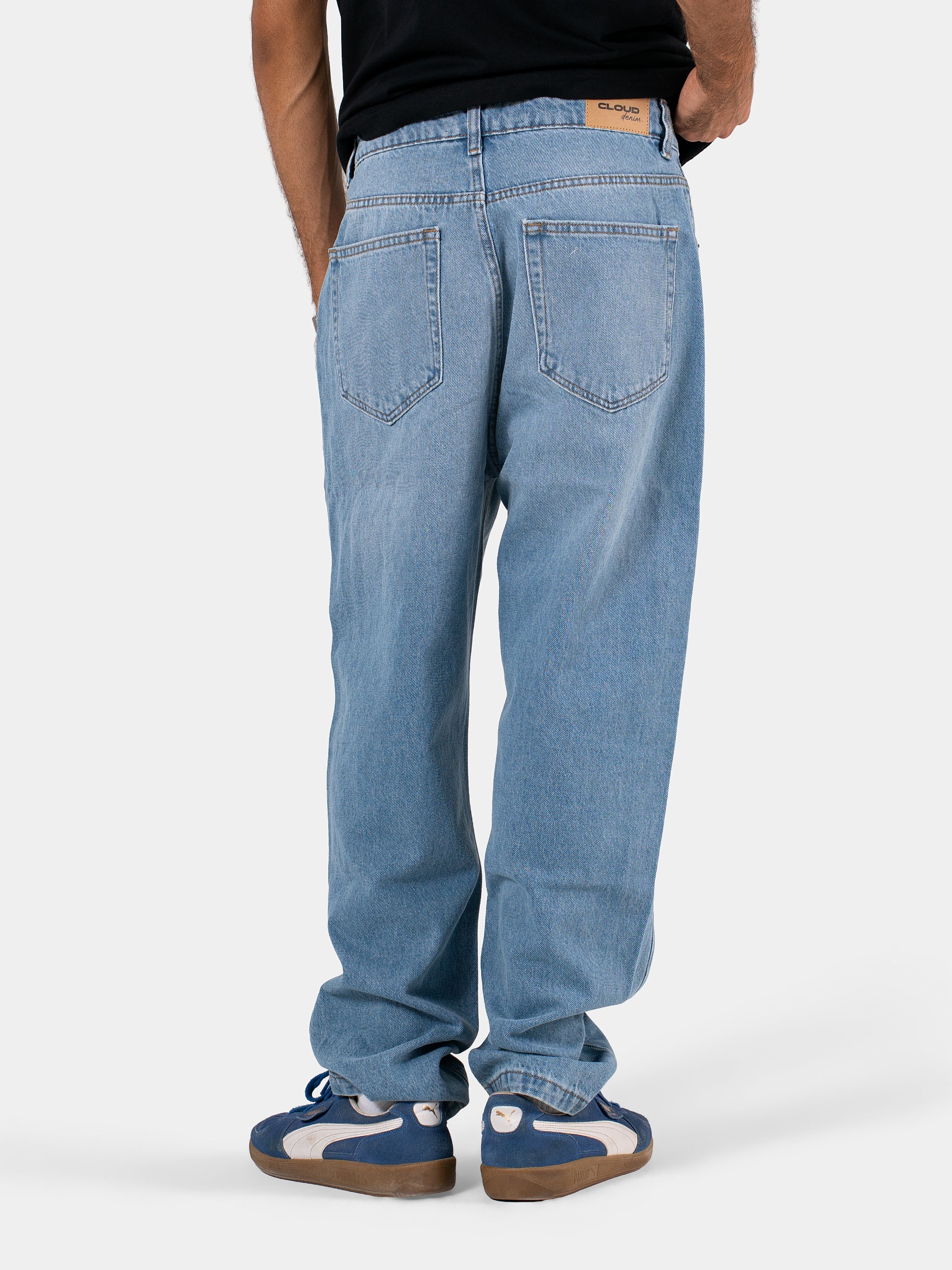MEN'S RELAXED FIT JEANS LIGHT-BLUE 3