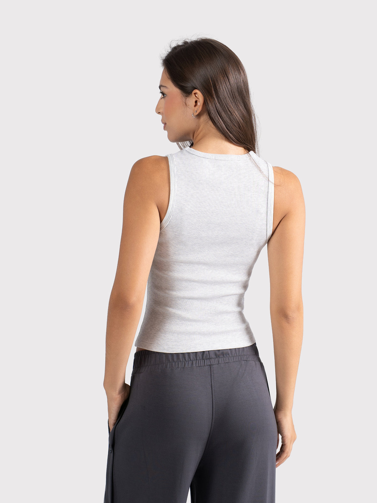 CREWNECK TANK TOP CLOUD-GREY