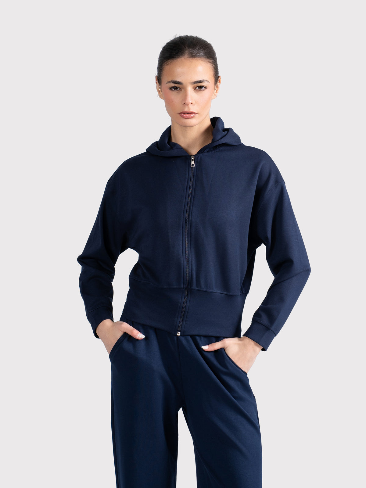 BREATHABLE ZIP-UP NAVY