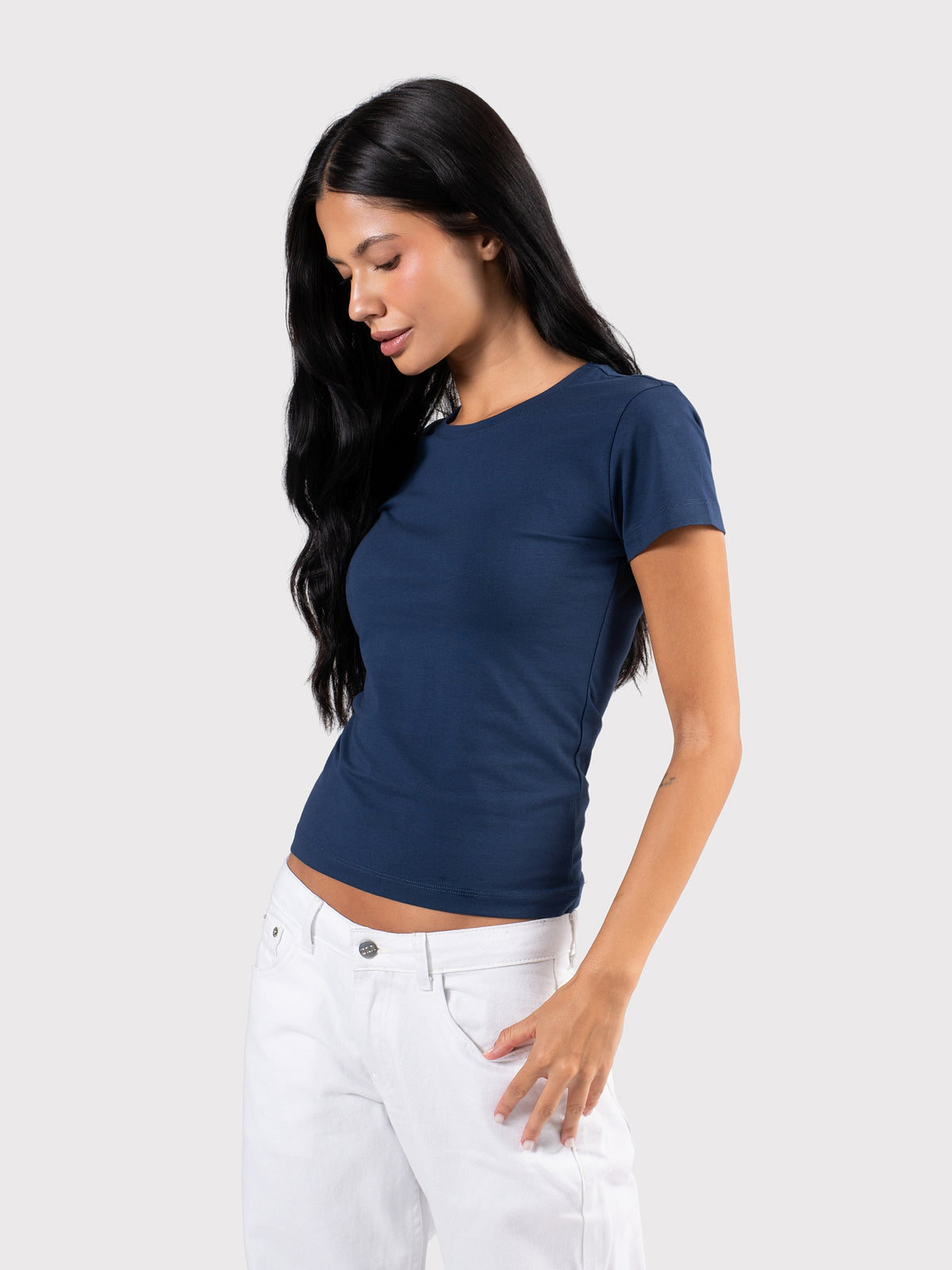 SHORT SLEEVE TOP NAVY