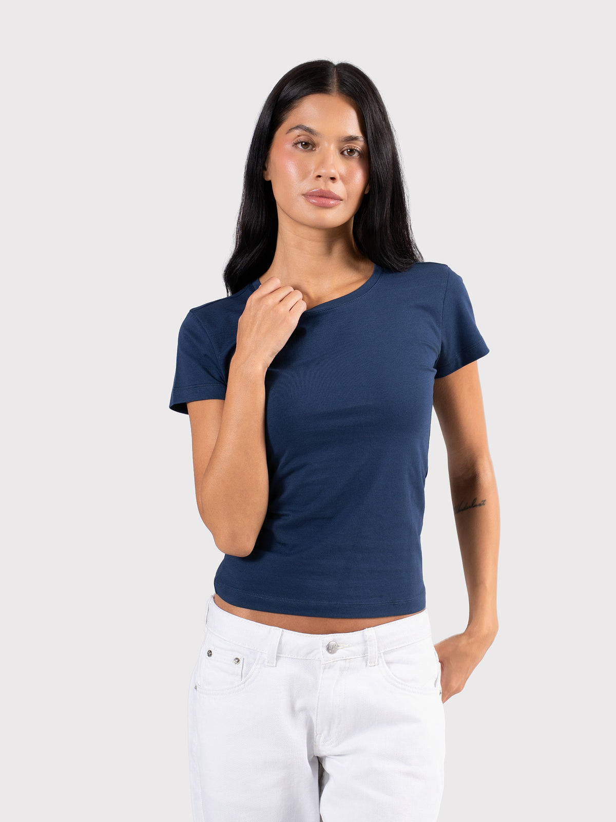 SHORT SLEEVE TOP NAVY
