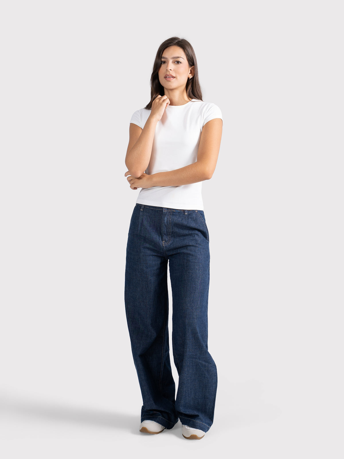 MICROFIBER BASIC SHORT SLEEVE TOP OFF-WHITE