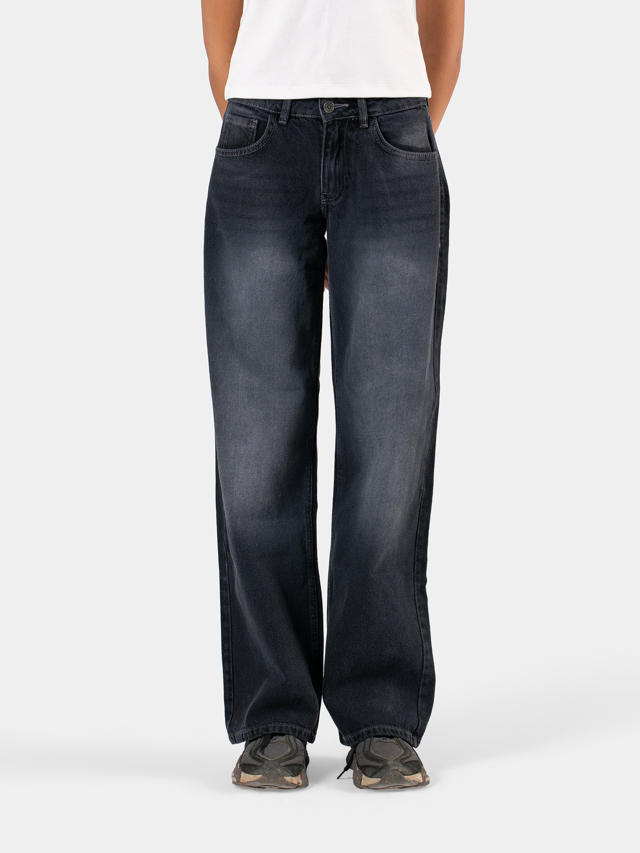 LOW WAIST JEANS BLACK 1