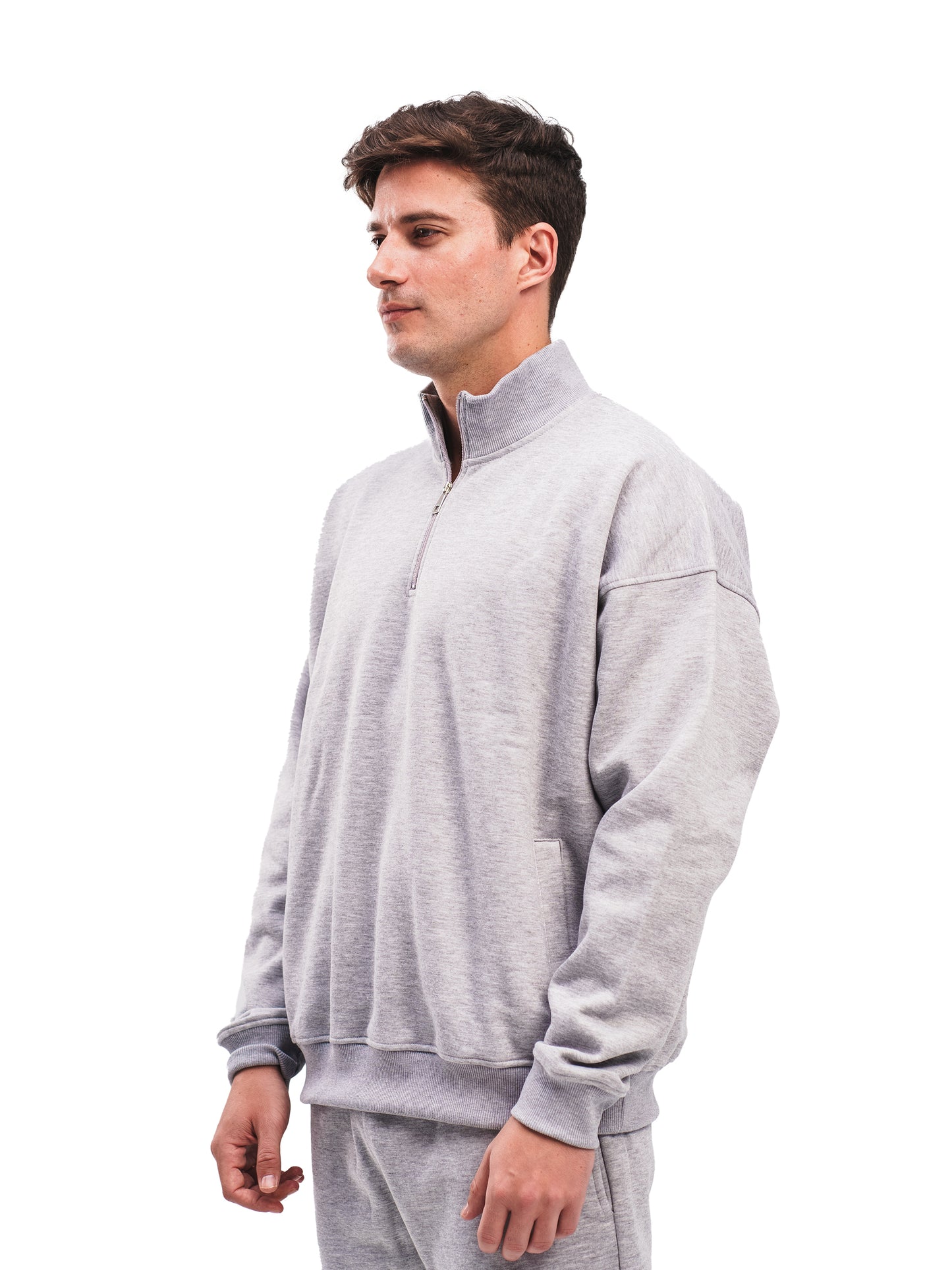 CLOUD GREY QUARTER ZIP