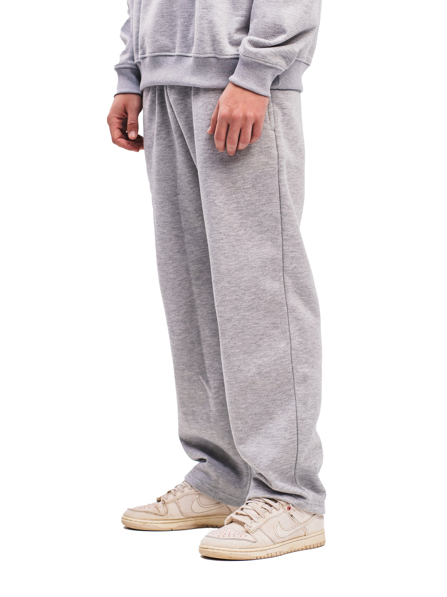 CLOUD GREY STRAIGHT LEG SWEATPANTS