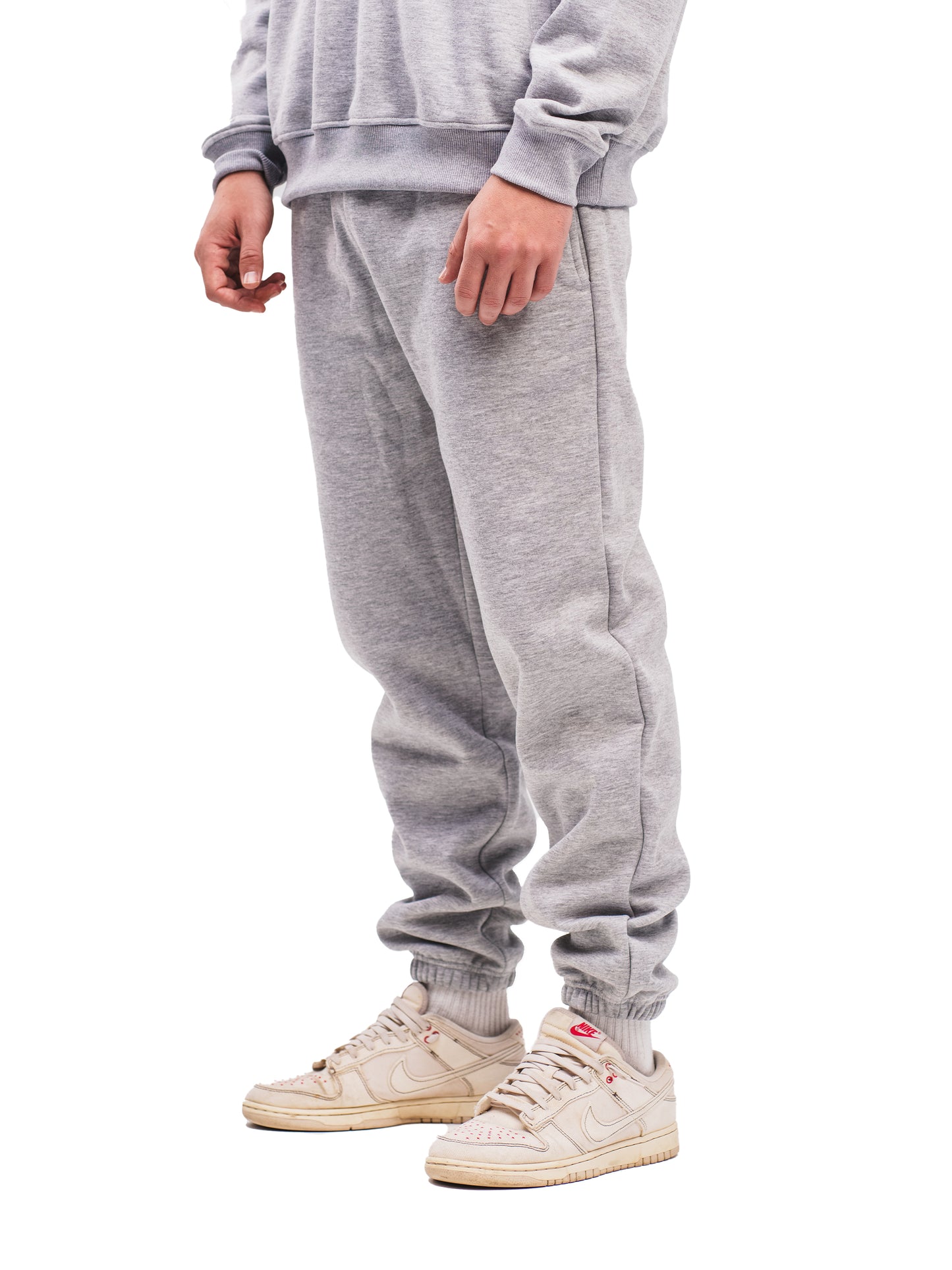 CLOUD GREY ELASTIC HEM SWEATPANTS