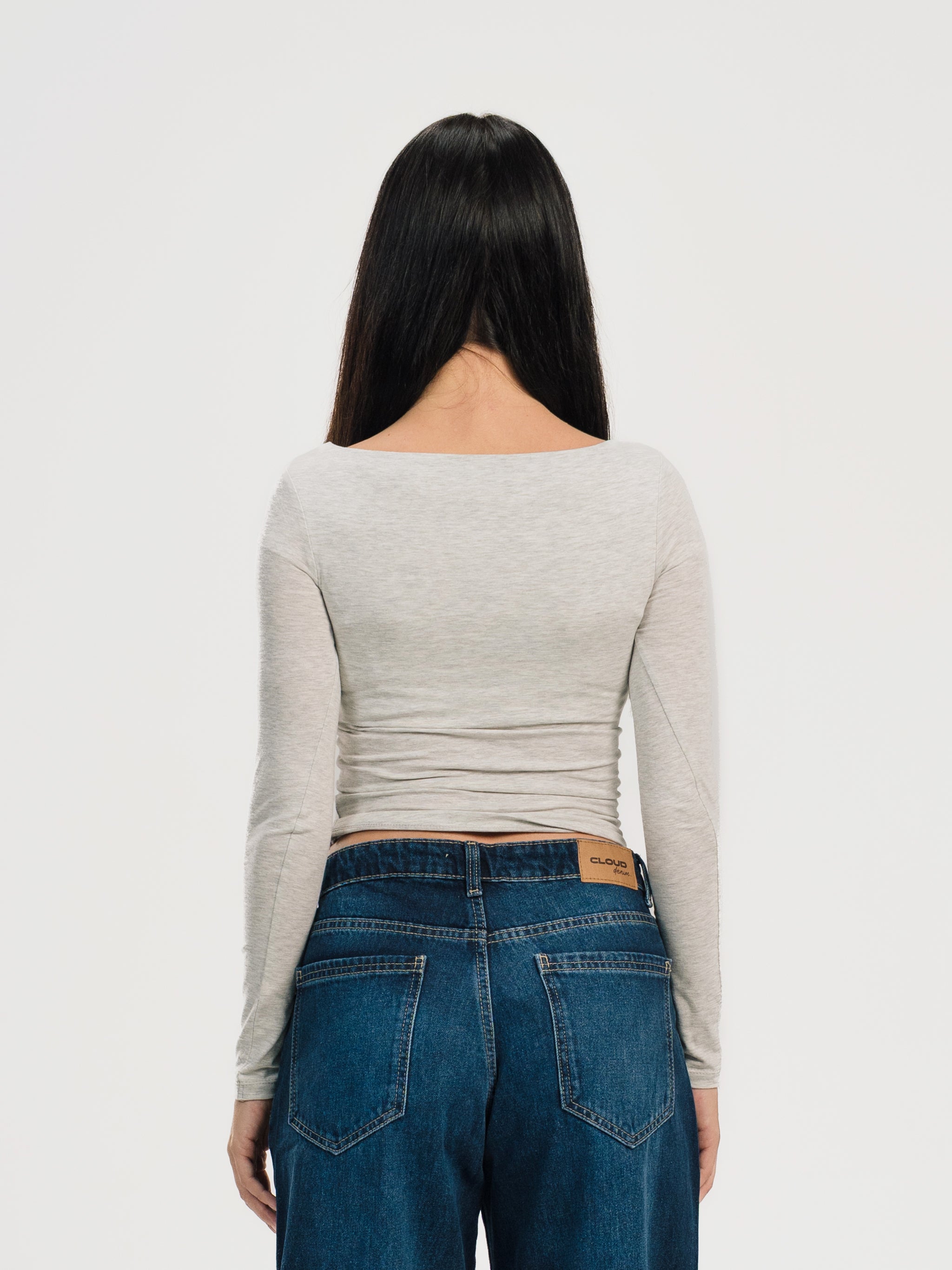 BOAT NECK LONG SLEEVE TOP