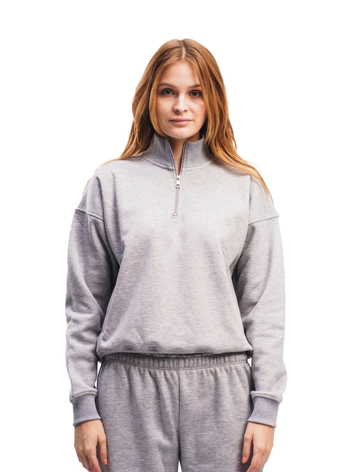 CLOUD GREY QUARTER ZIP