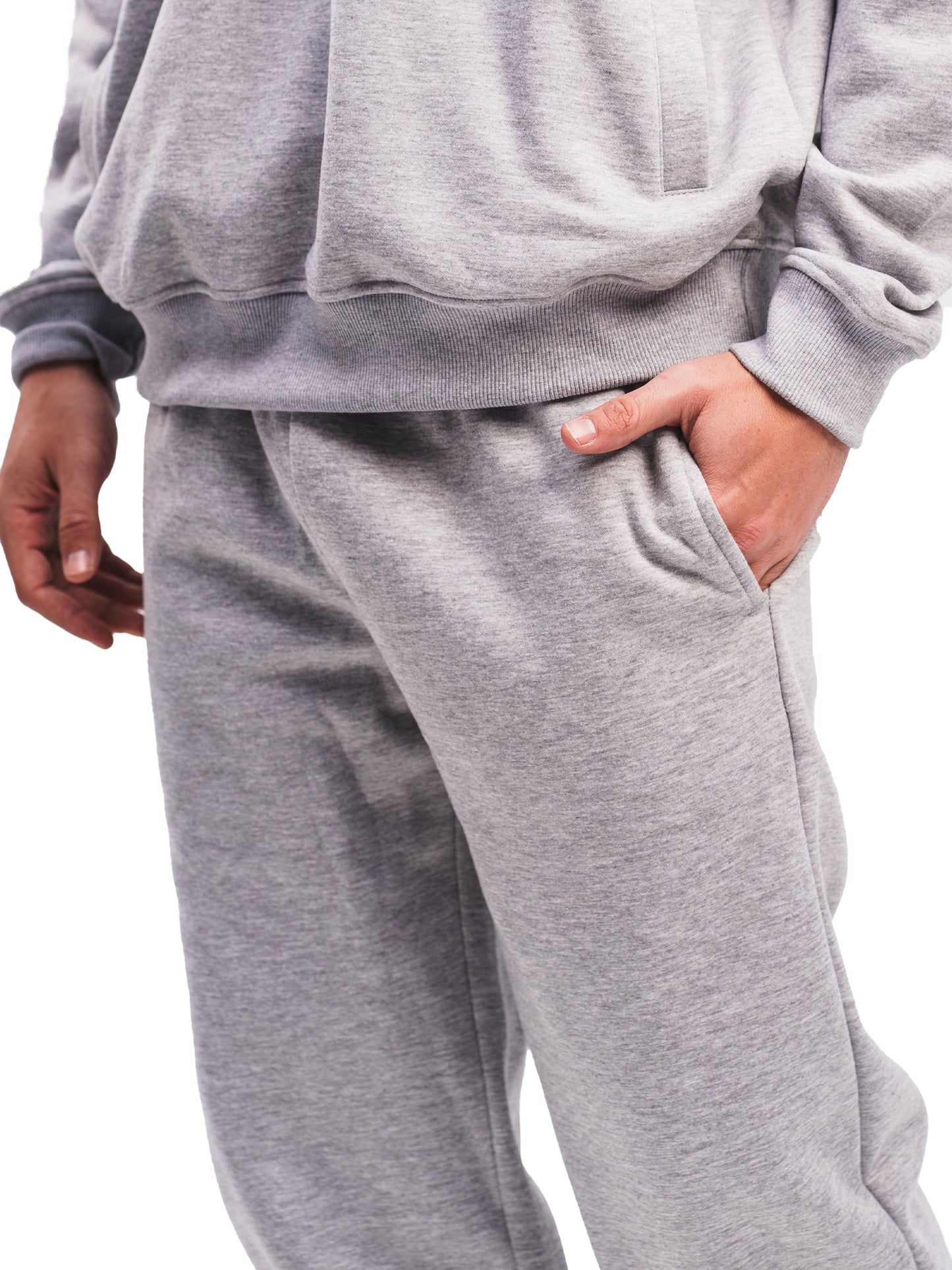 CLOUD GREY ELASTIC HEM SWEATPANTS