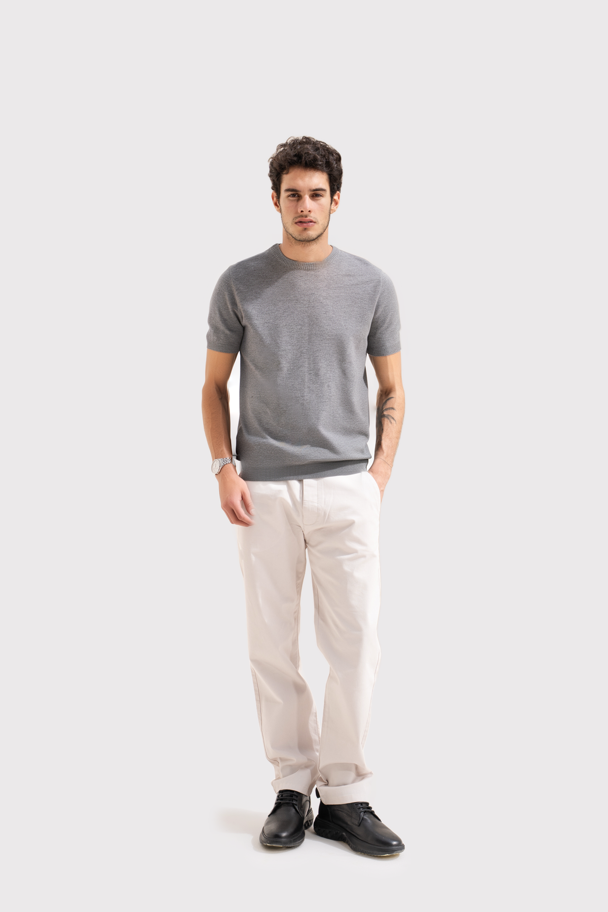 KNITTED MENS T SHIRT
