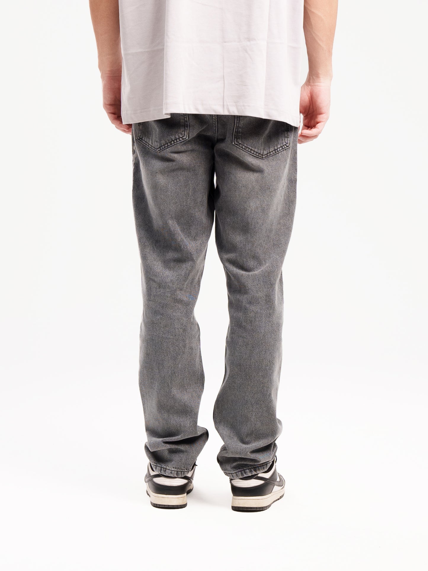 LIGHT GREY STRAIGHT MEN'S JEANS