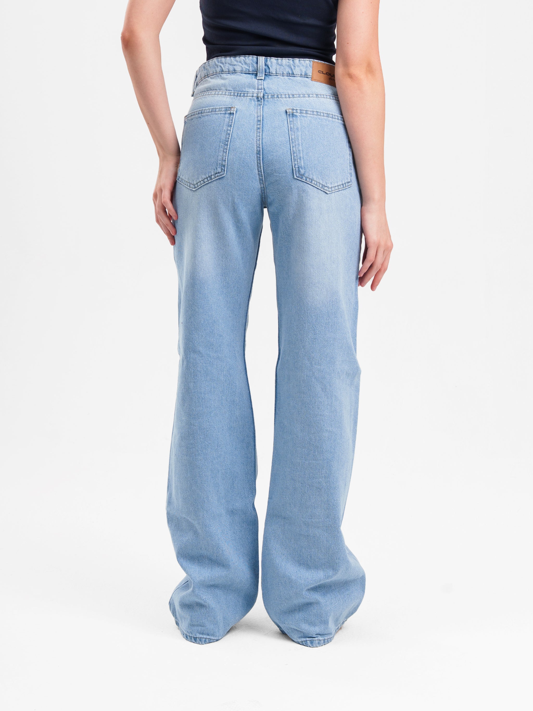 LIGHT BLUE HIGH RISE JEANS