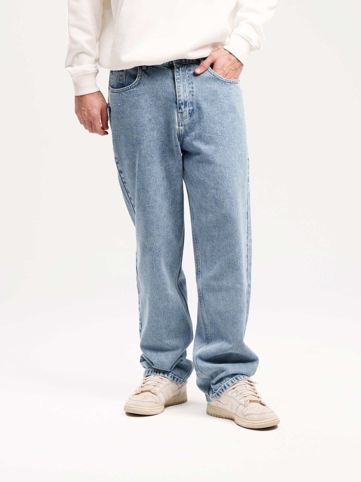 LIGHT BLUE BAGGY MEN'S JEANS