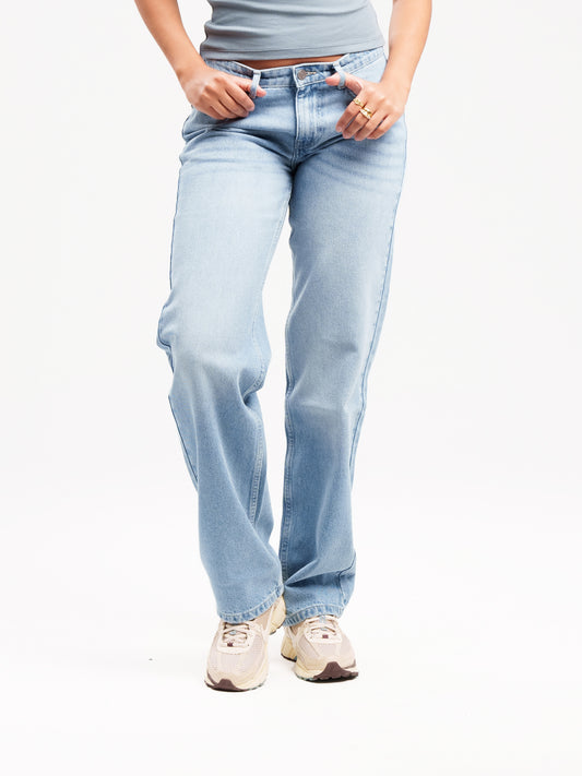 LIGHT BLUE STRAIGHT JEANS