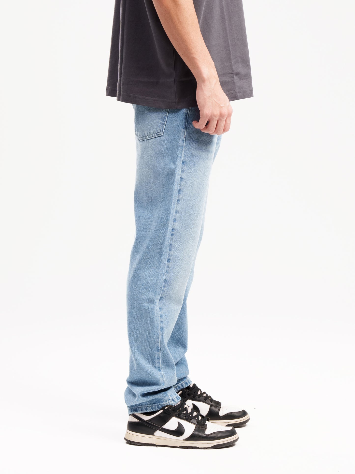 LIGHT BLUE STRAIGHT MEN'S JEANS