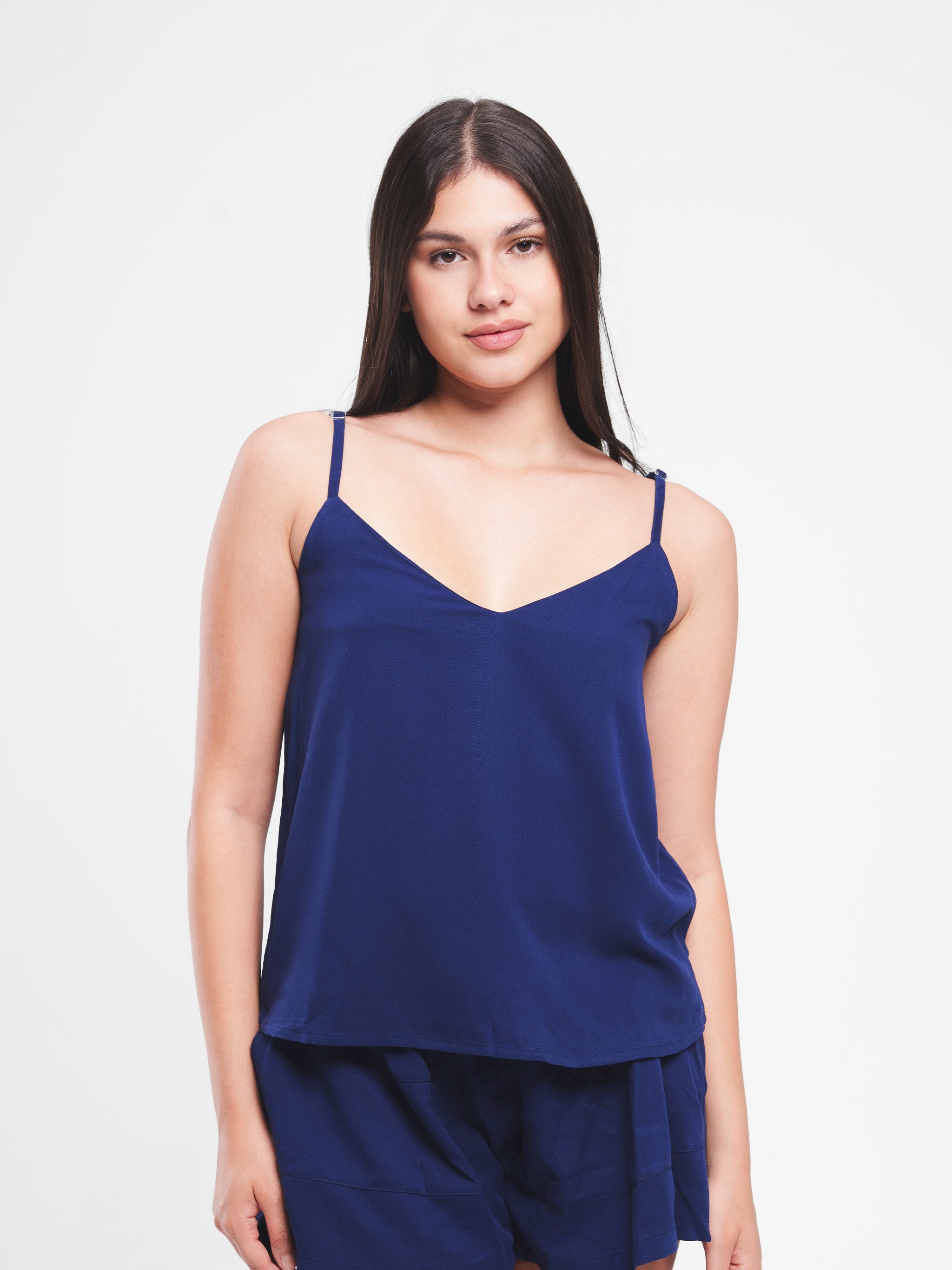 NAVY FLOWY SPAGHETTI SET