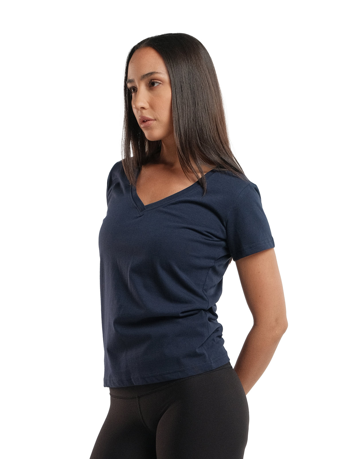 RELAXED FIT V-NECK TEE