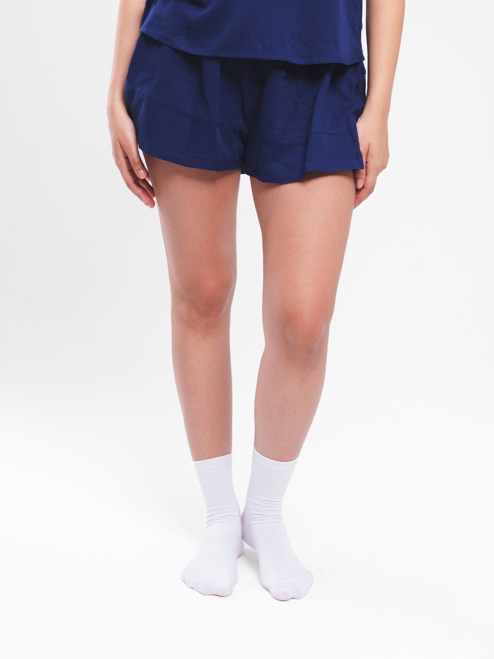 NAVY FLOWY SPAGHETTI SET