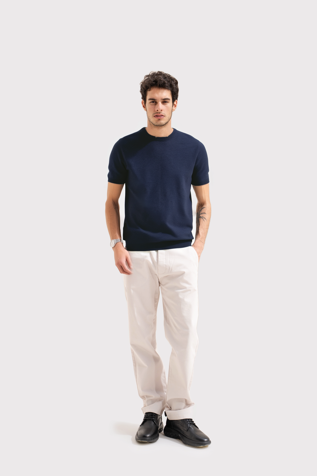 KNITTED MENS T SHIRT