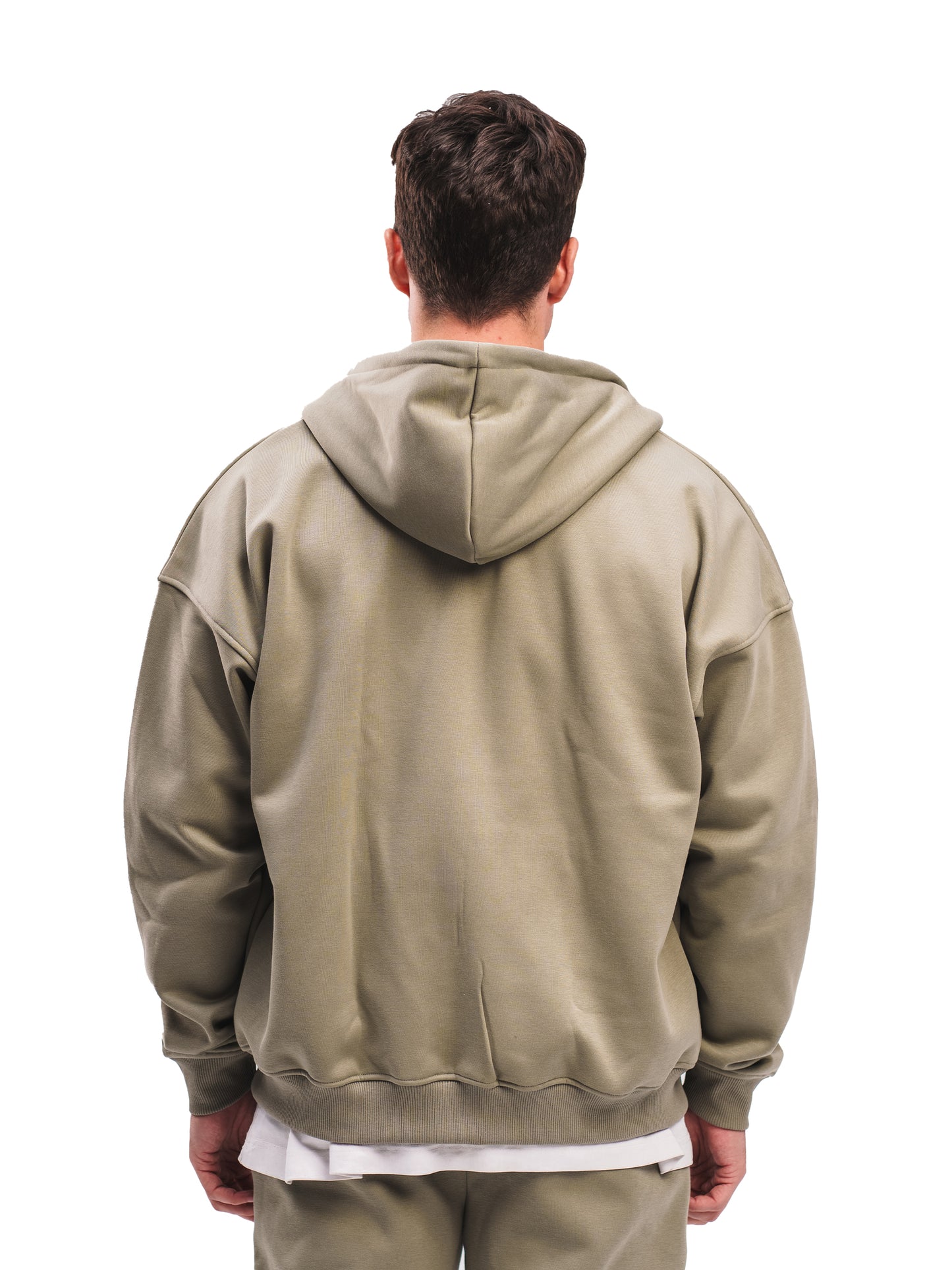 OLIVE GREEN ZIP UP