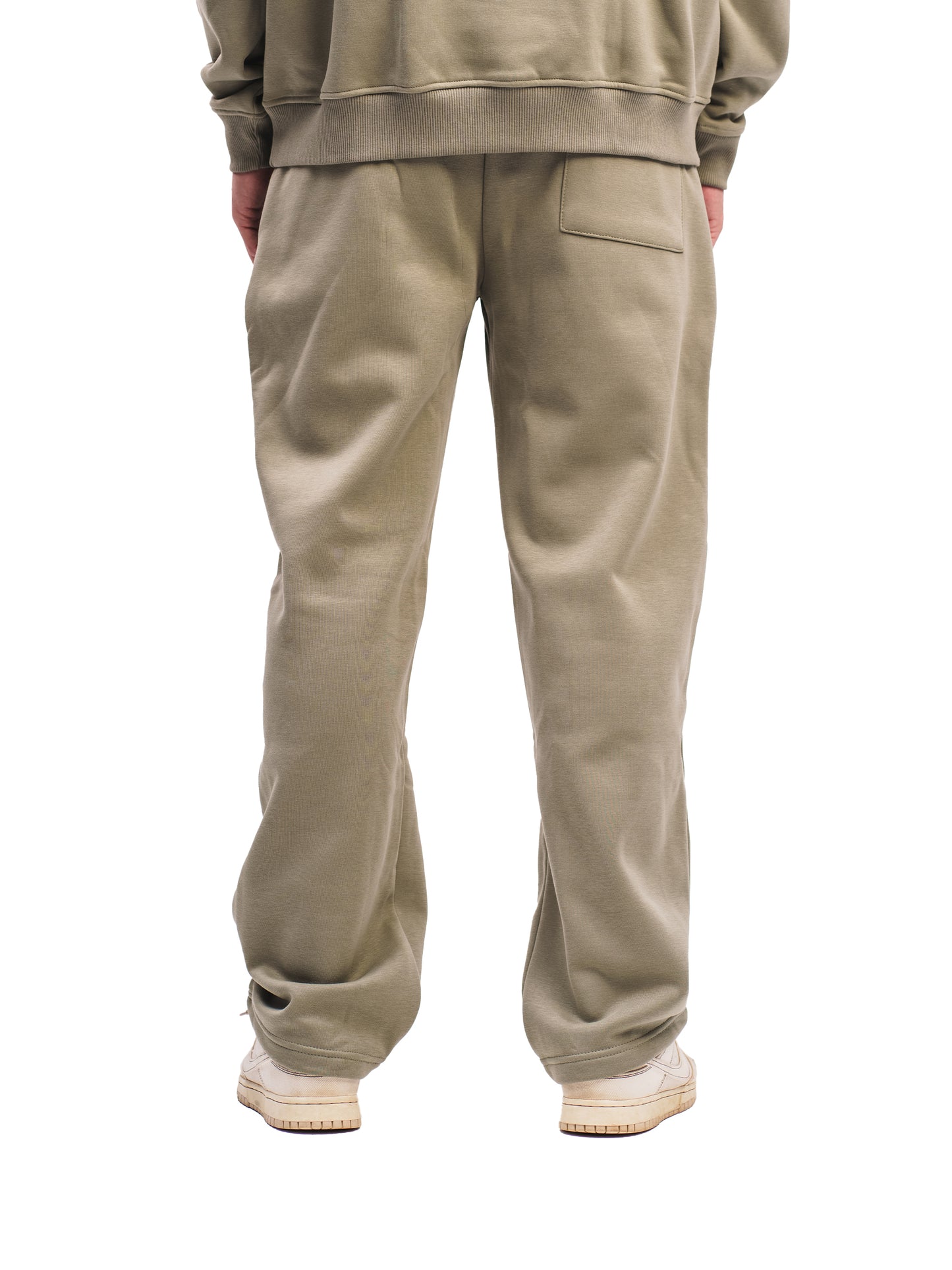 OLIVE GREEN STRAIGHT LEG SWEATPANTS