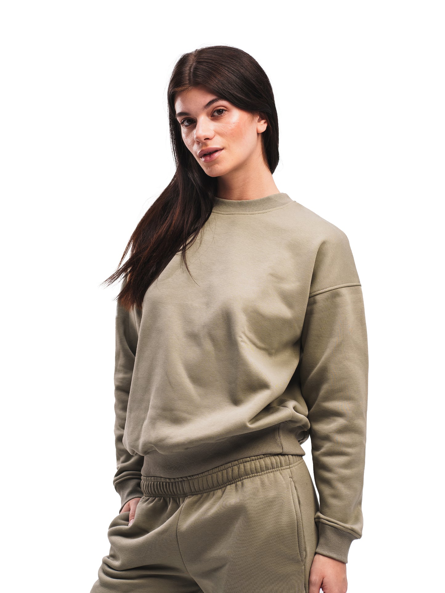 OLIVE GREEN CREWNECK