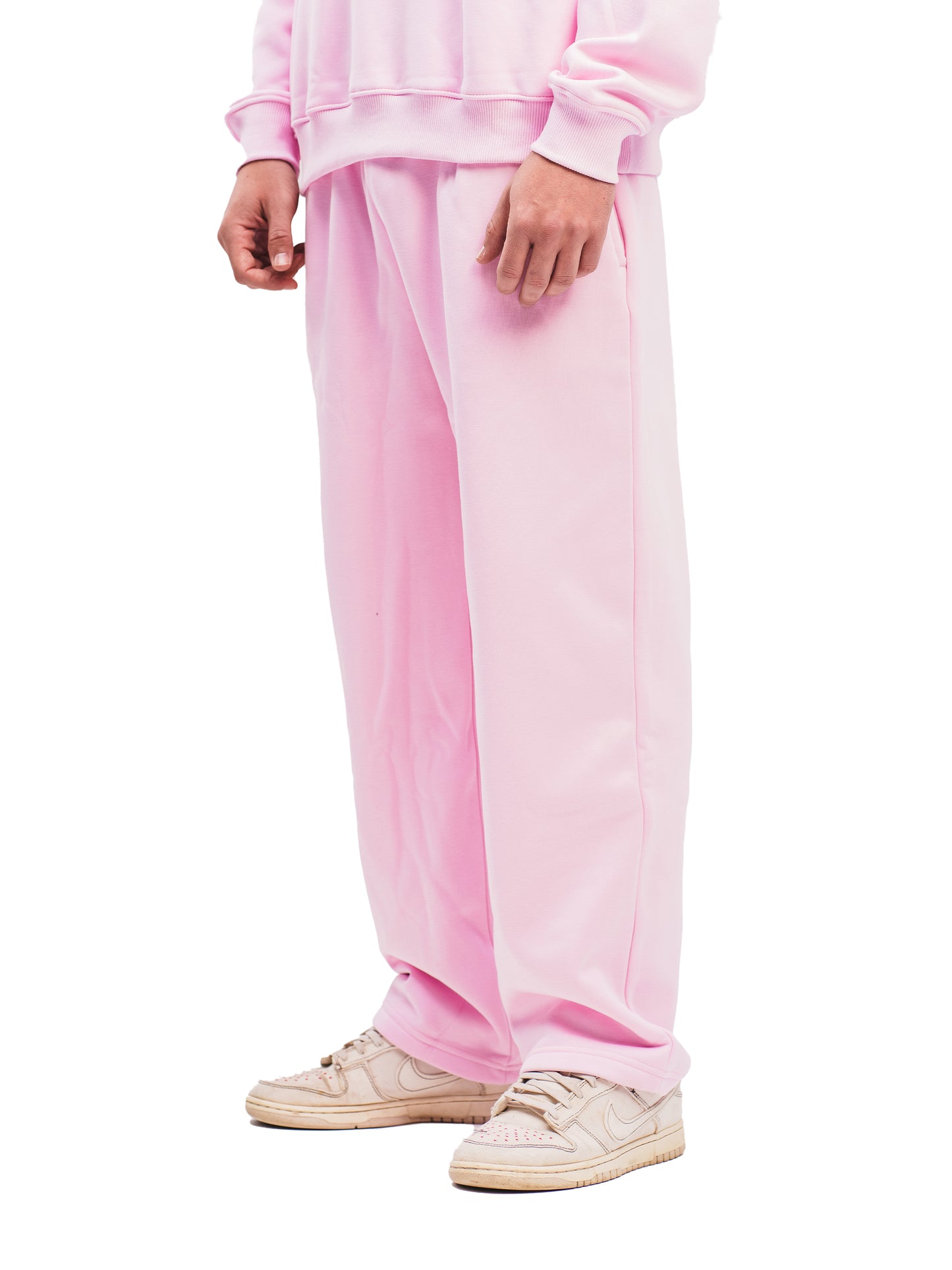 BABY PINK STRAIGHT LEG SWEATPANTS