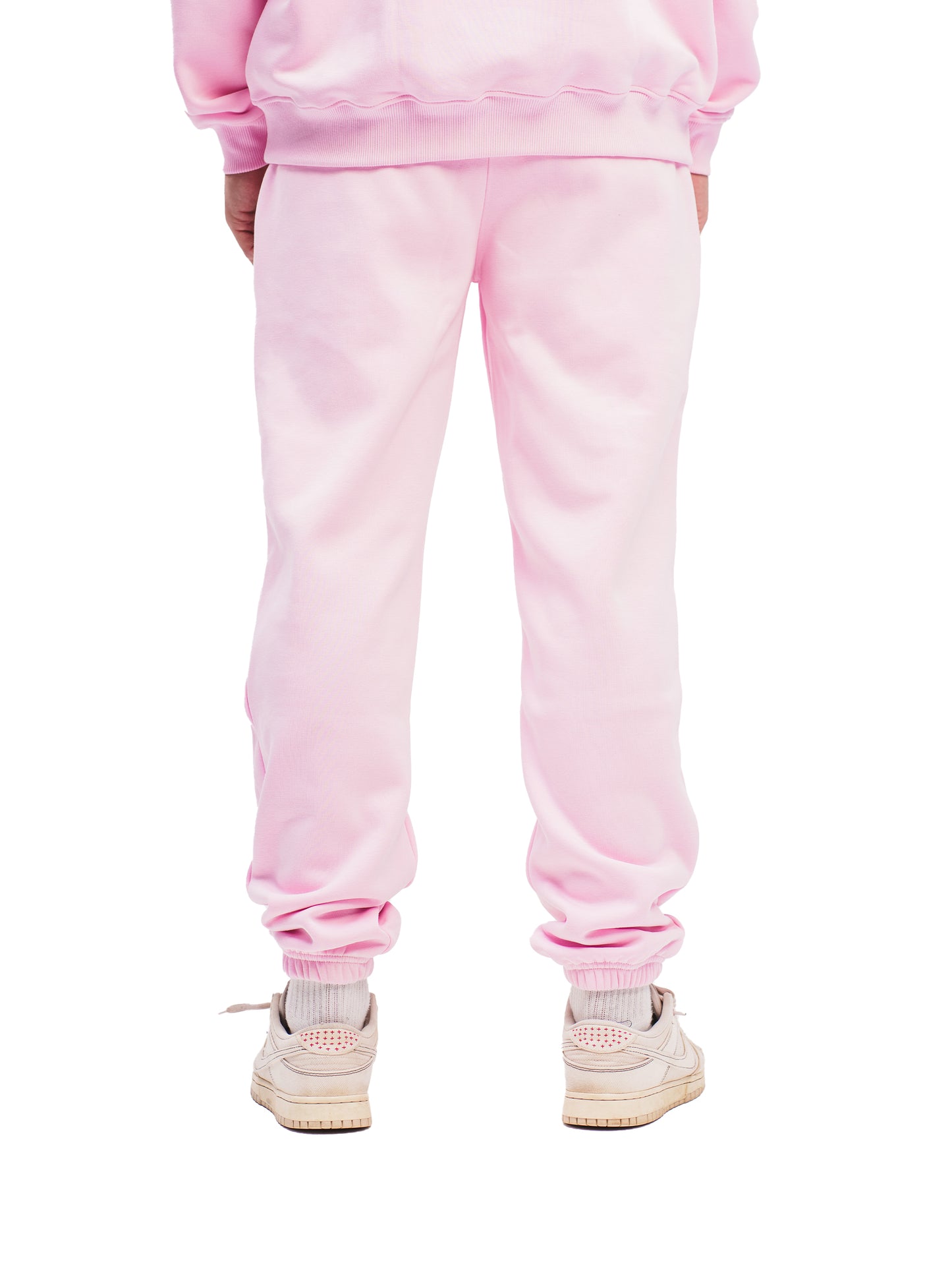 BABY PINK ELASTIC HEM SWEATPANTS