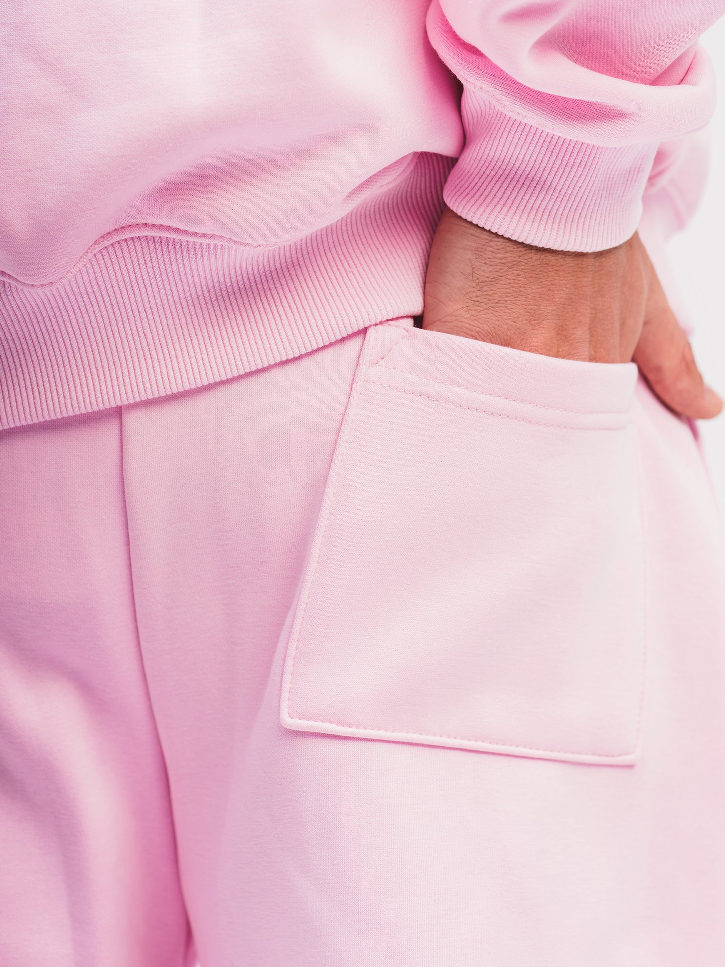 BABY PINK STRAIGHT LEG SWEATPANTS