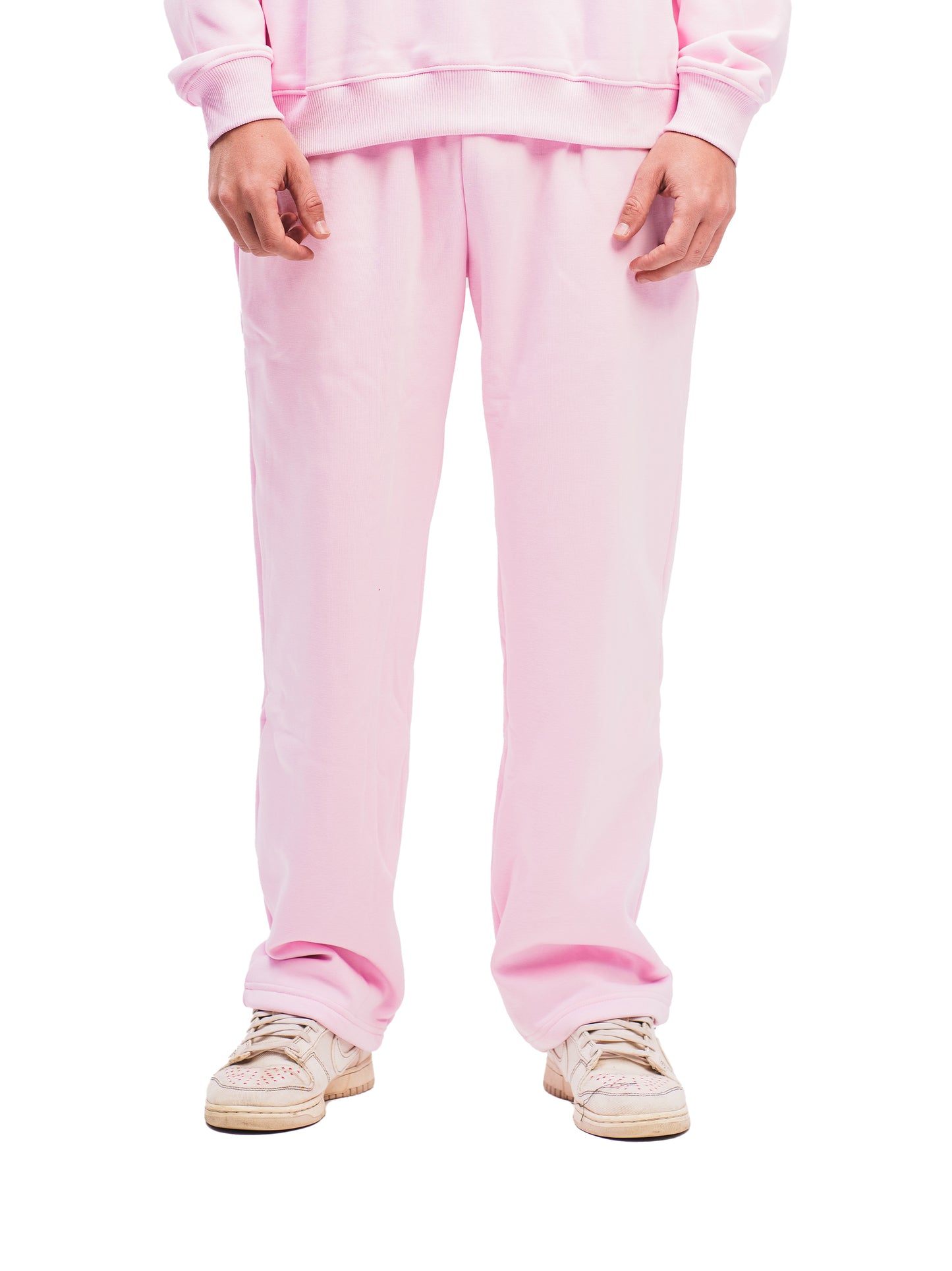 BABY PINK STRAIGHT LEG SWEATPANTS