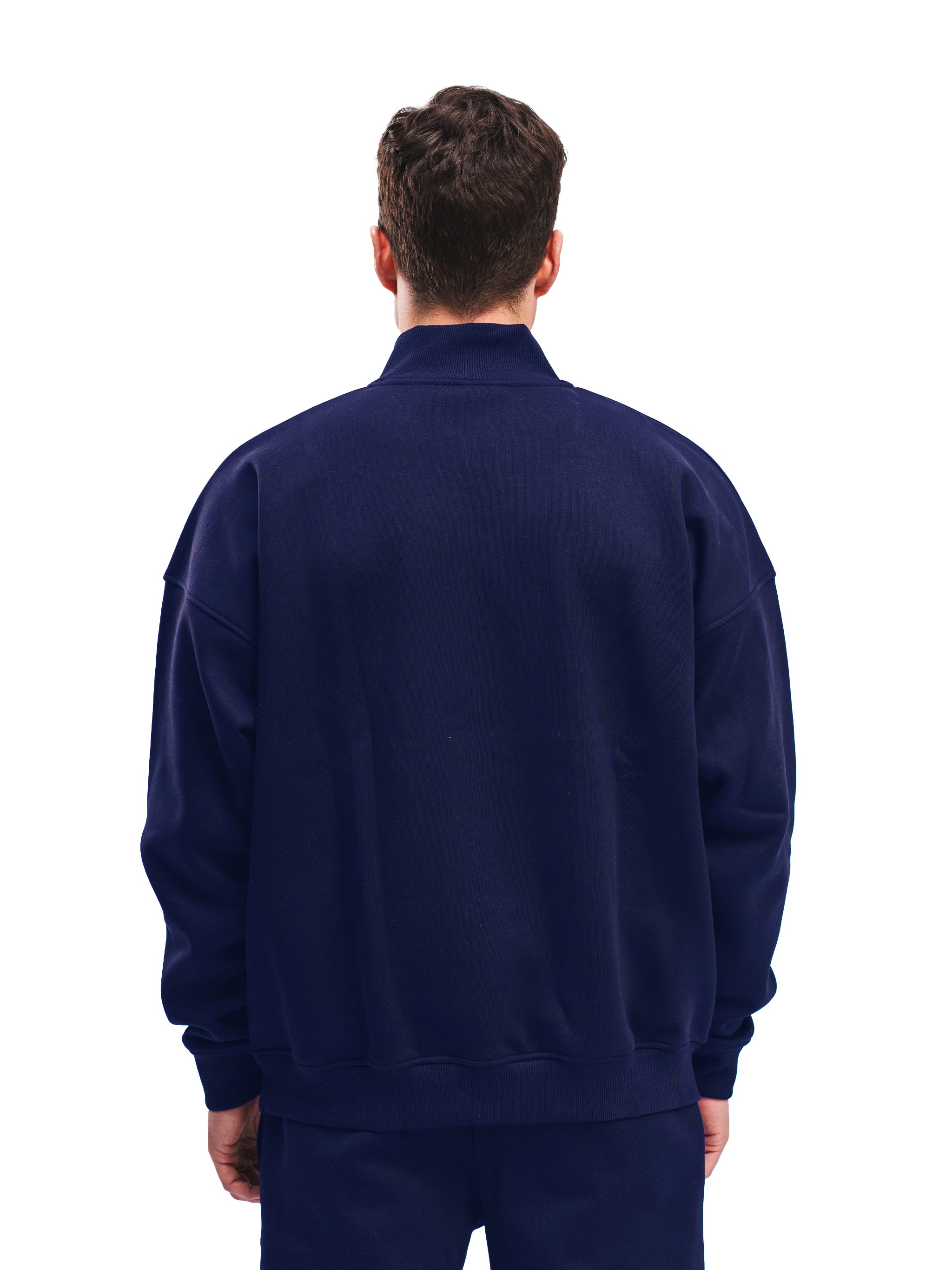 NAVY QUARTER ZIP