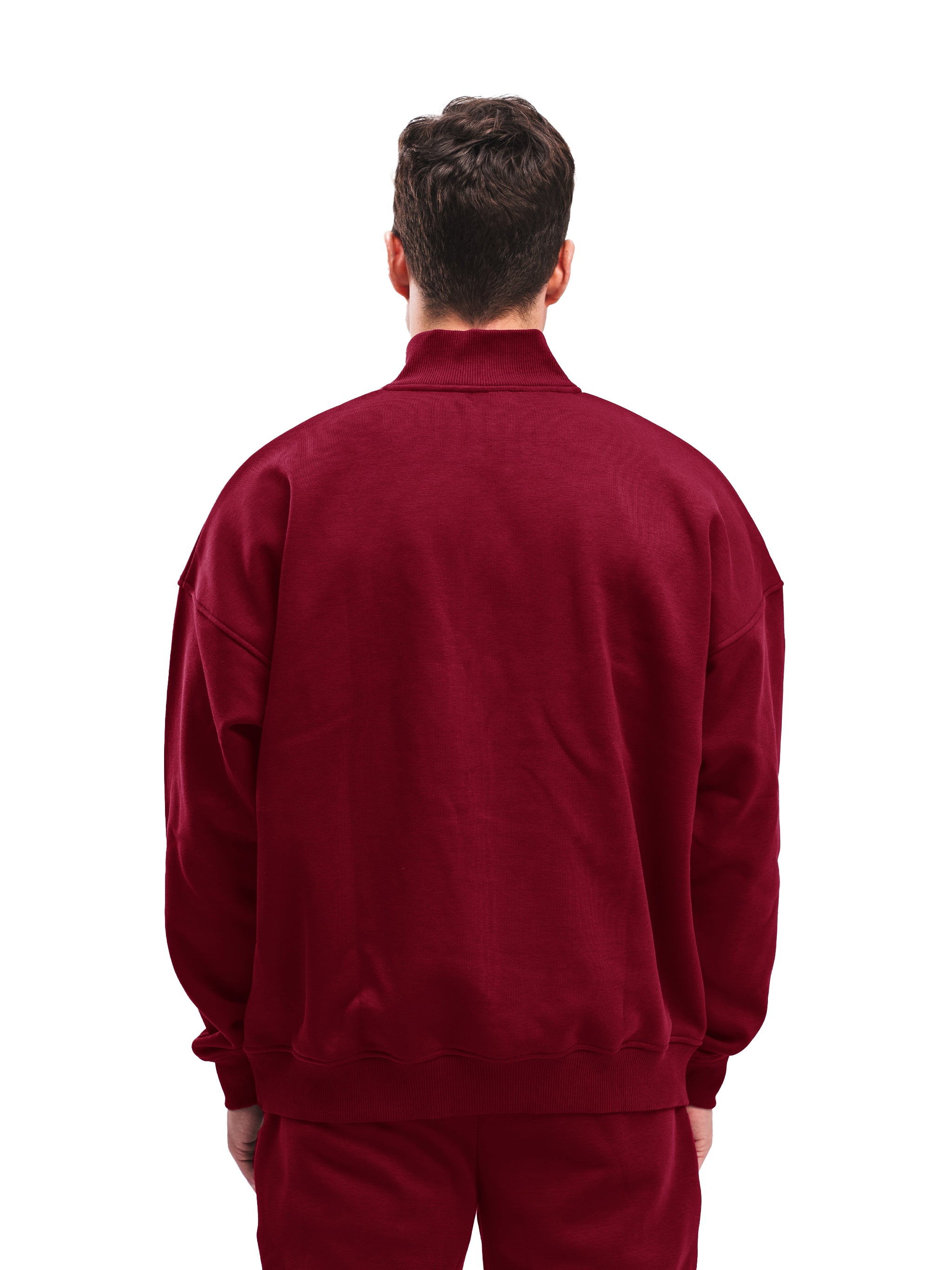 BURGUNDY QUARTER ZIP