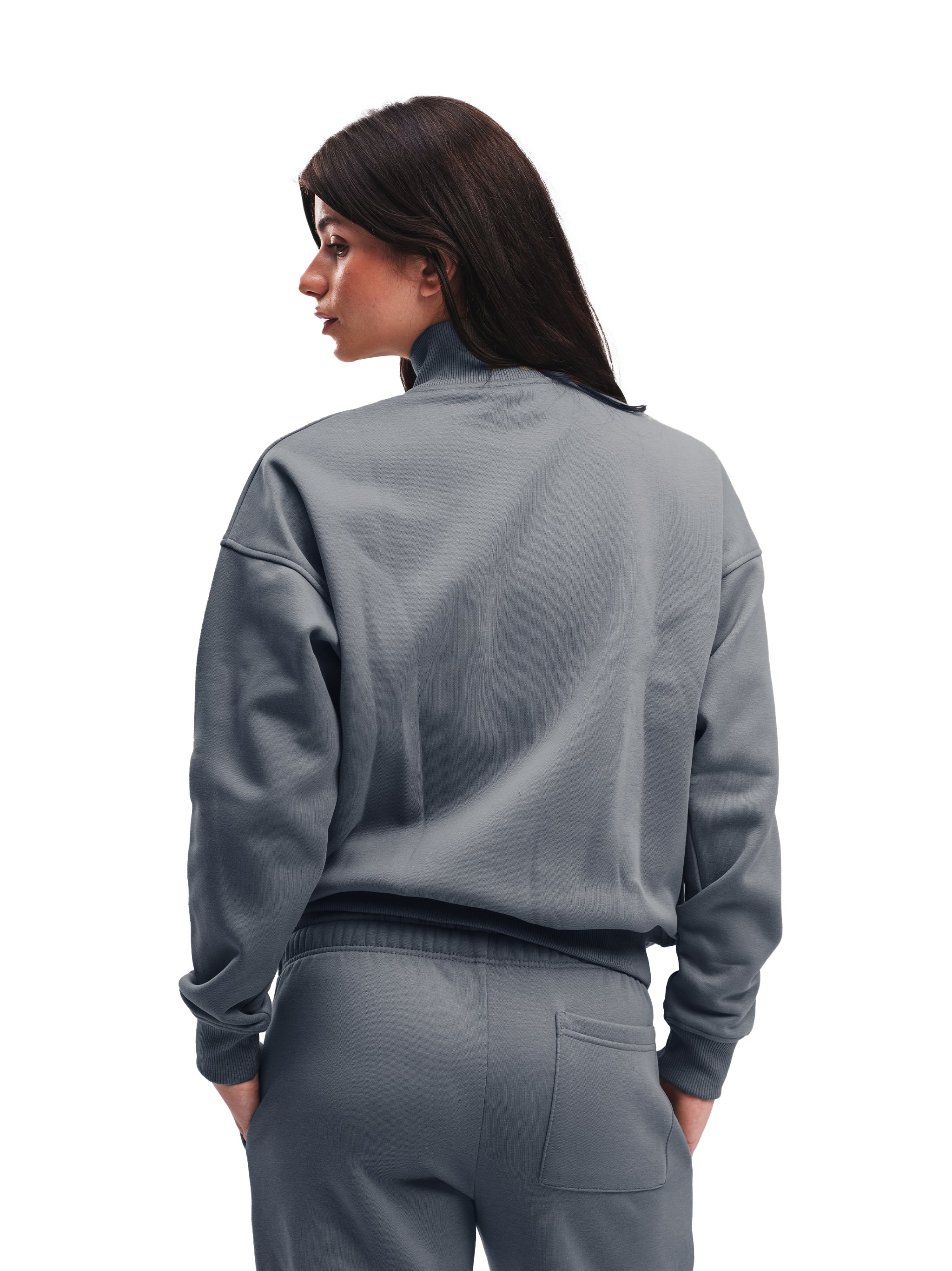 COOL GREY QUARTER ZIP
