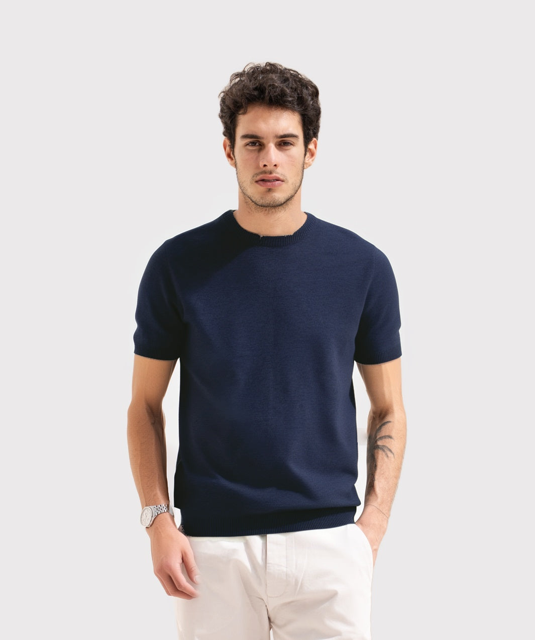 KNITTED MENS T SHIRT