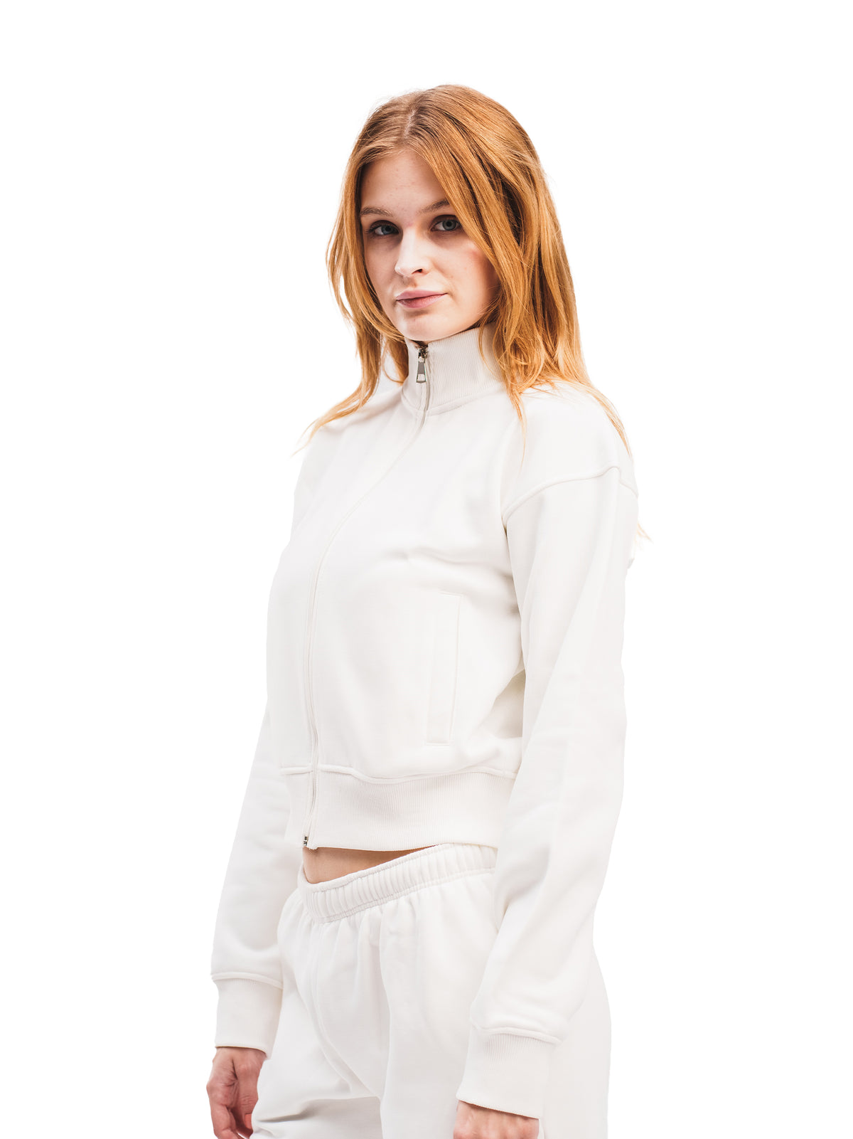 CROPPED ZIP UP