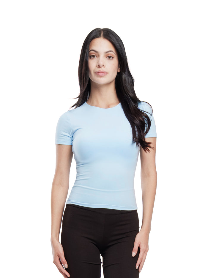 MICROFIBER BASIC SHORT SLEEVE TOP