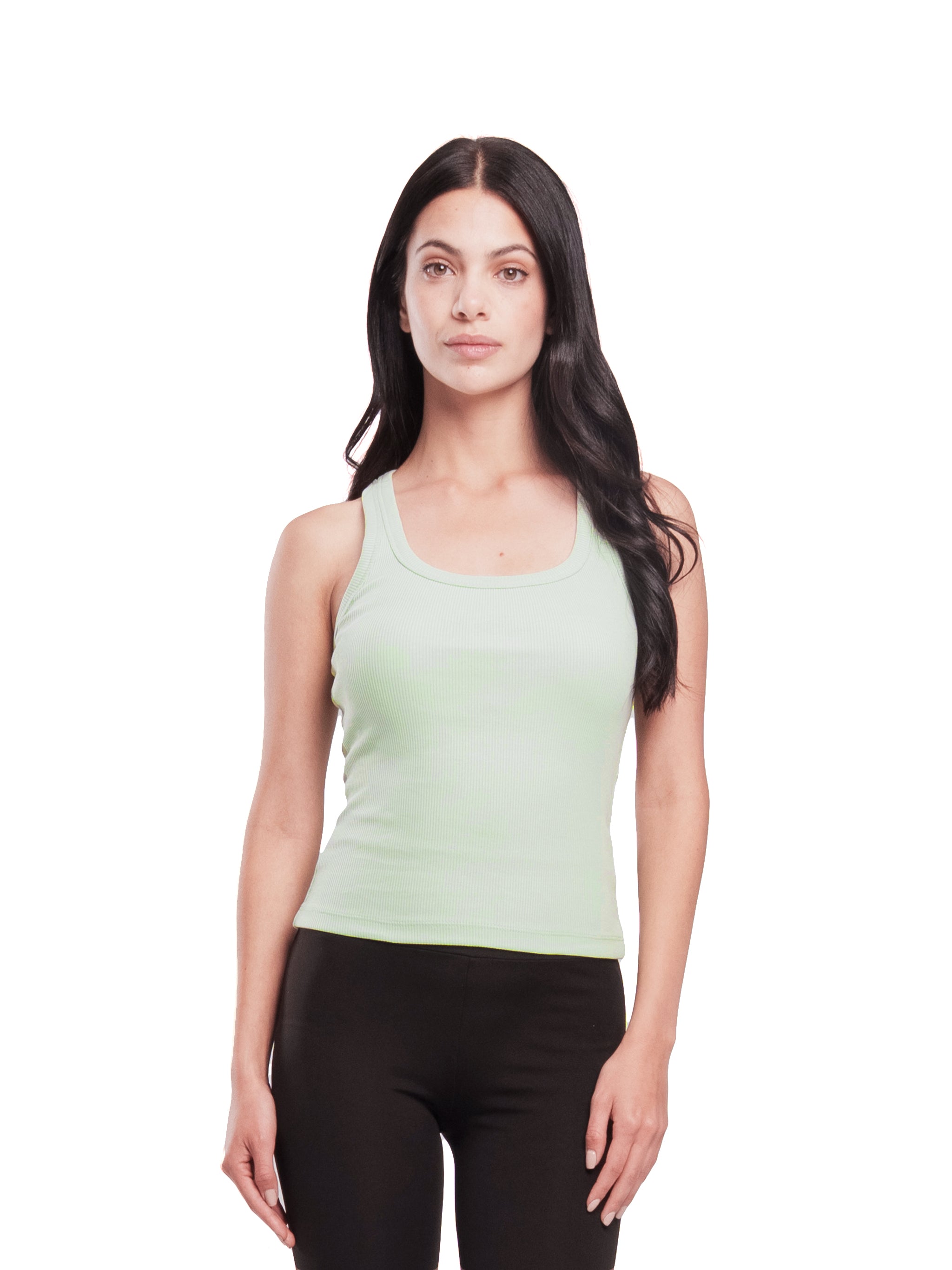 MINT GREEN U-SHAPED TANK TOP